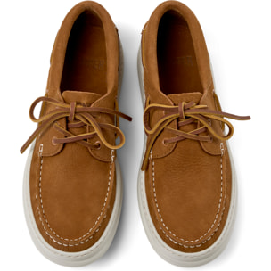 Zapatos de cordones - CAMPER Runner Four - Marron - Cuero nobuk