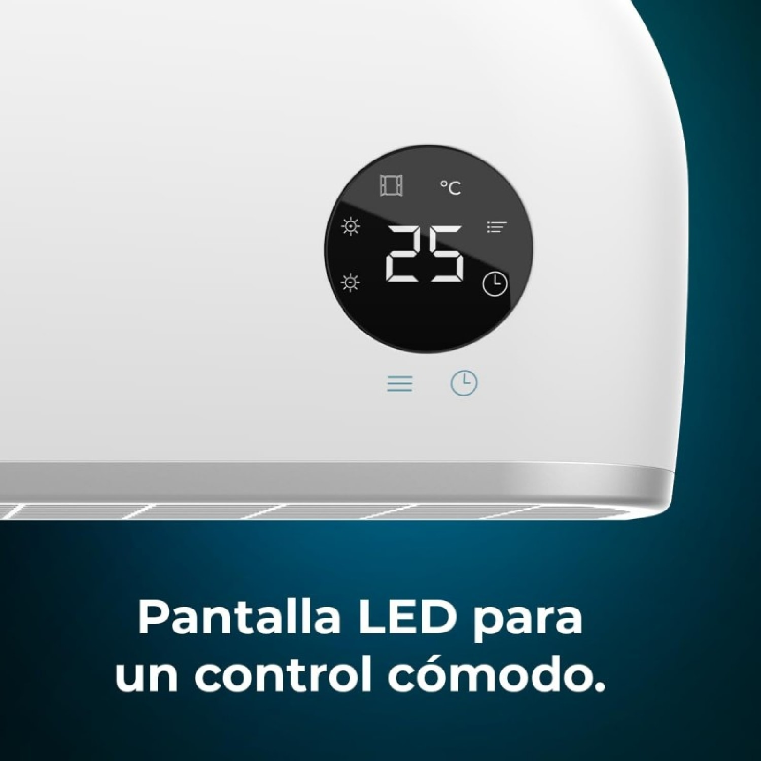 Calefactor cerámico de baño ReadyWarm 2000 Max Box Ceramic con 2000 W, pantalla