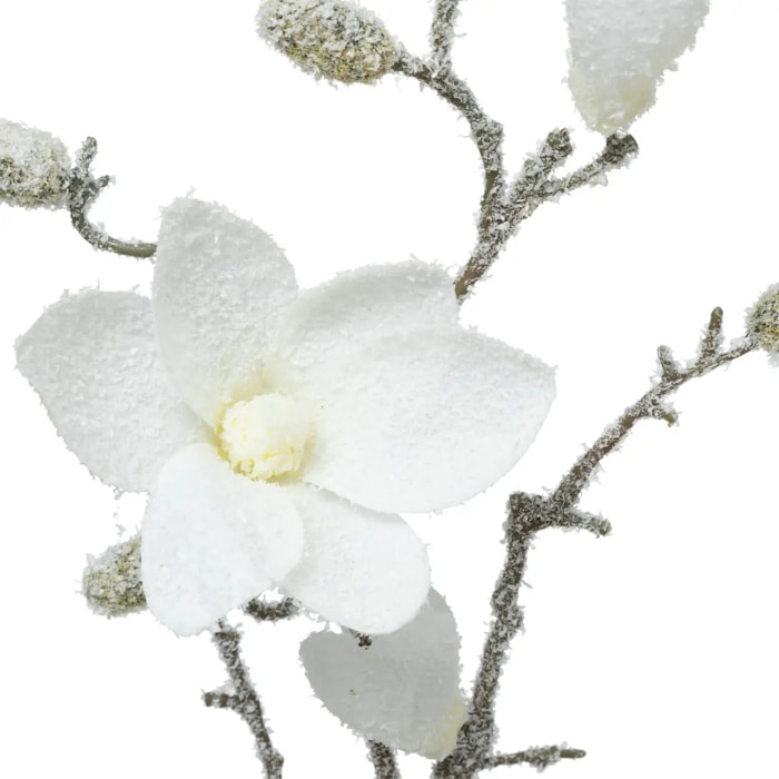 Branche Magnolia blanc H66cm