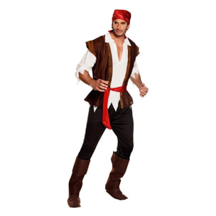 Costume Travestimento Carnevale Pirata Thunder Adulto Uomo Taglia 54-56