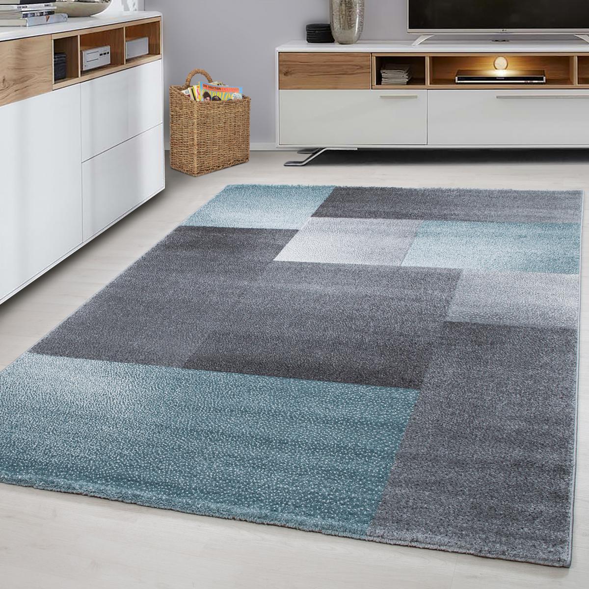 Tapis salon et chambre tissé motif géométrique HIME