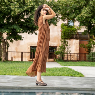 Zapatos con tacón N694 SOFT NAPPA CUERO/ ALMA color Cuero