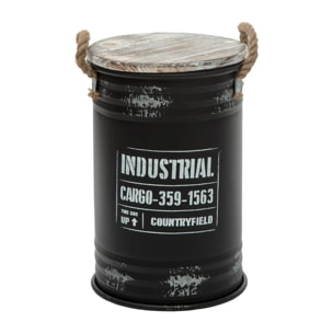 Coffre Bidon Noir x 3 Industrial