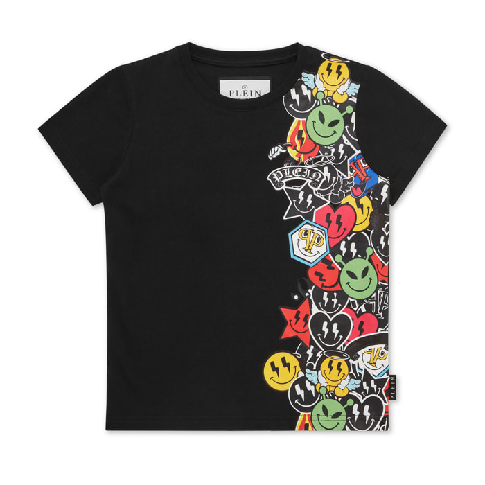 PHILIPP PLEIN T-Shirt Round Neck Ss SMILE