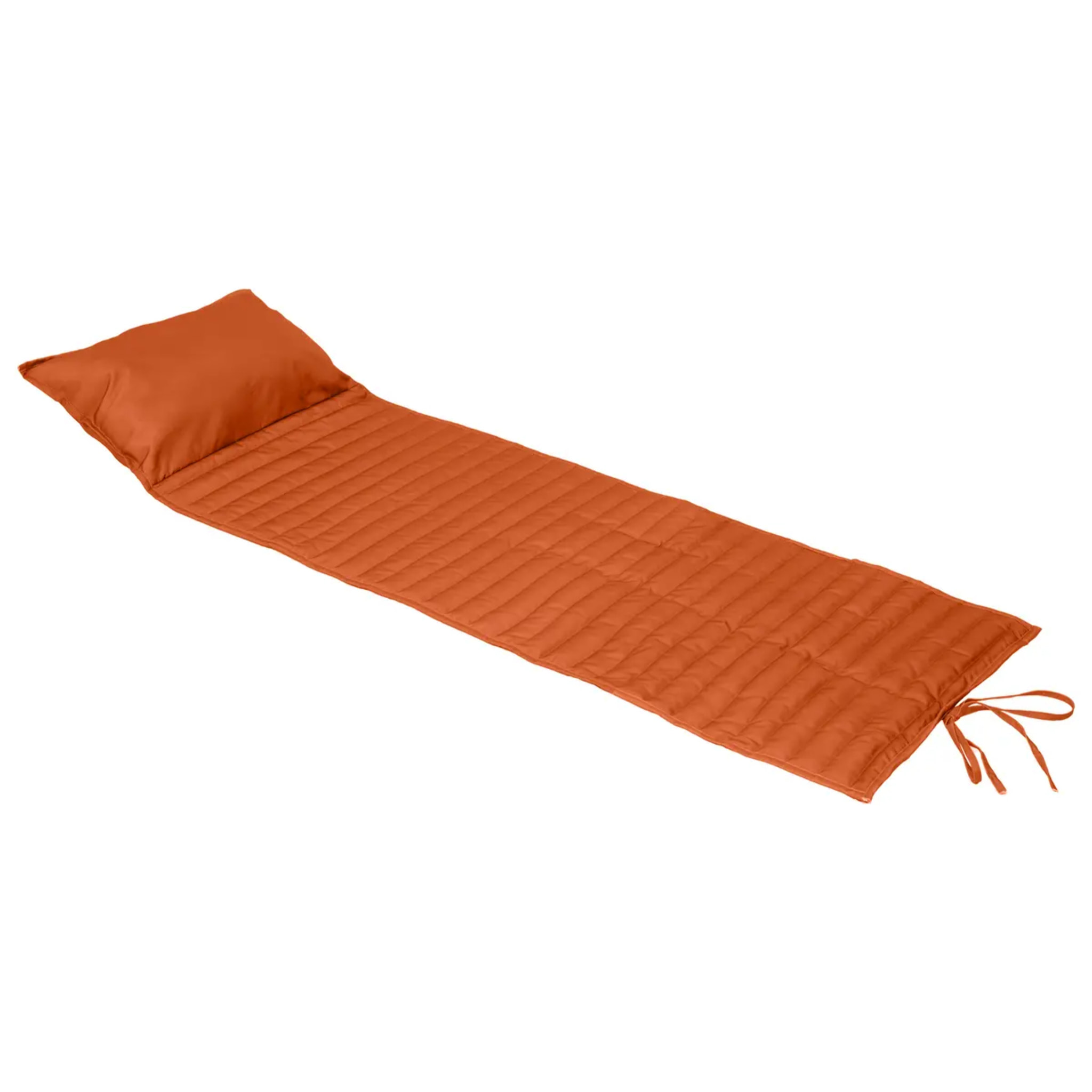 Coussin de transat enroulable "Adiya" ambre 180x60cm en polyester