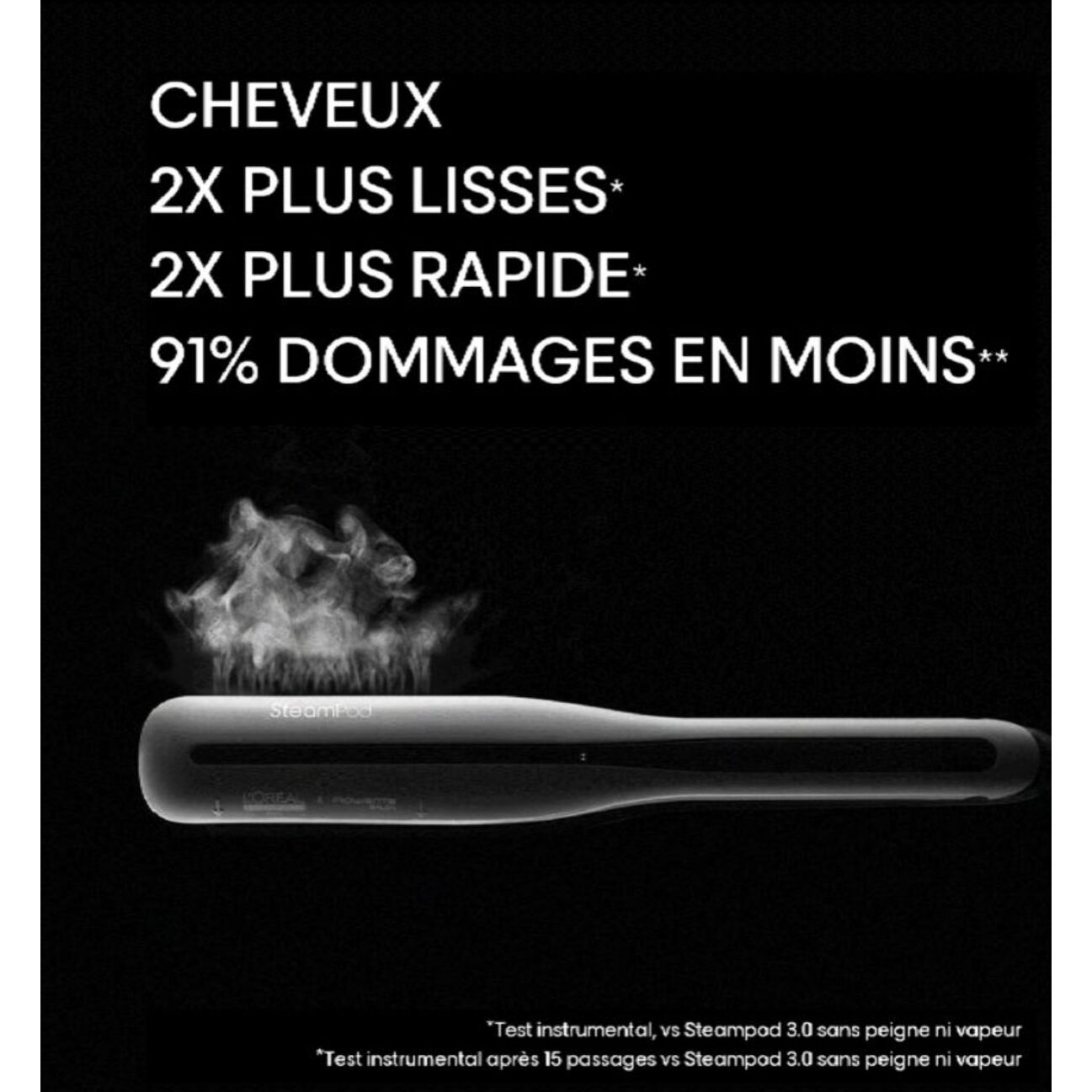Lisseur vapeur L'OREAL PRO Steampod 3 blanc