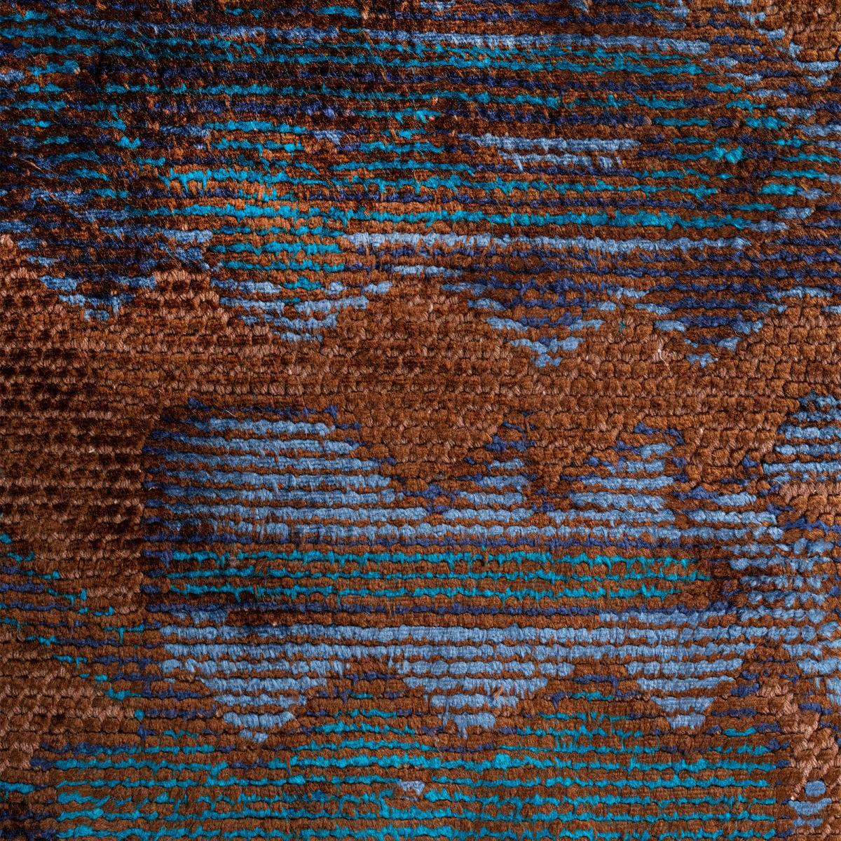 ATIMA Tapis salon kilim, Forme originale, Tissé à la main