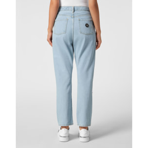 PHILIPP PLEIN Denim Trousers Loose Fit HEART
