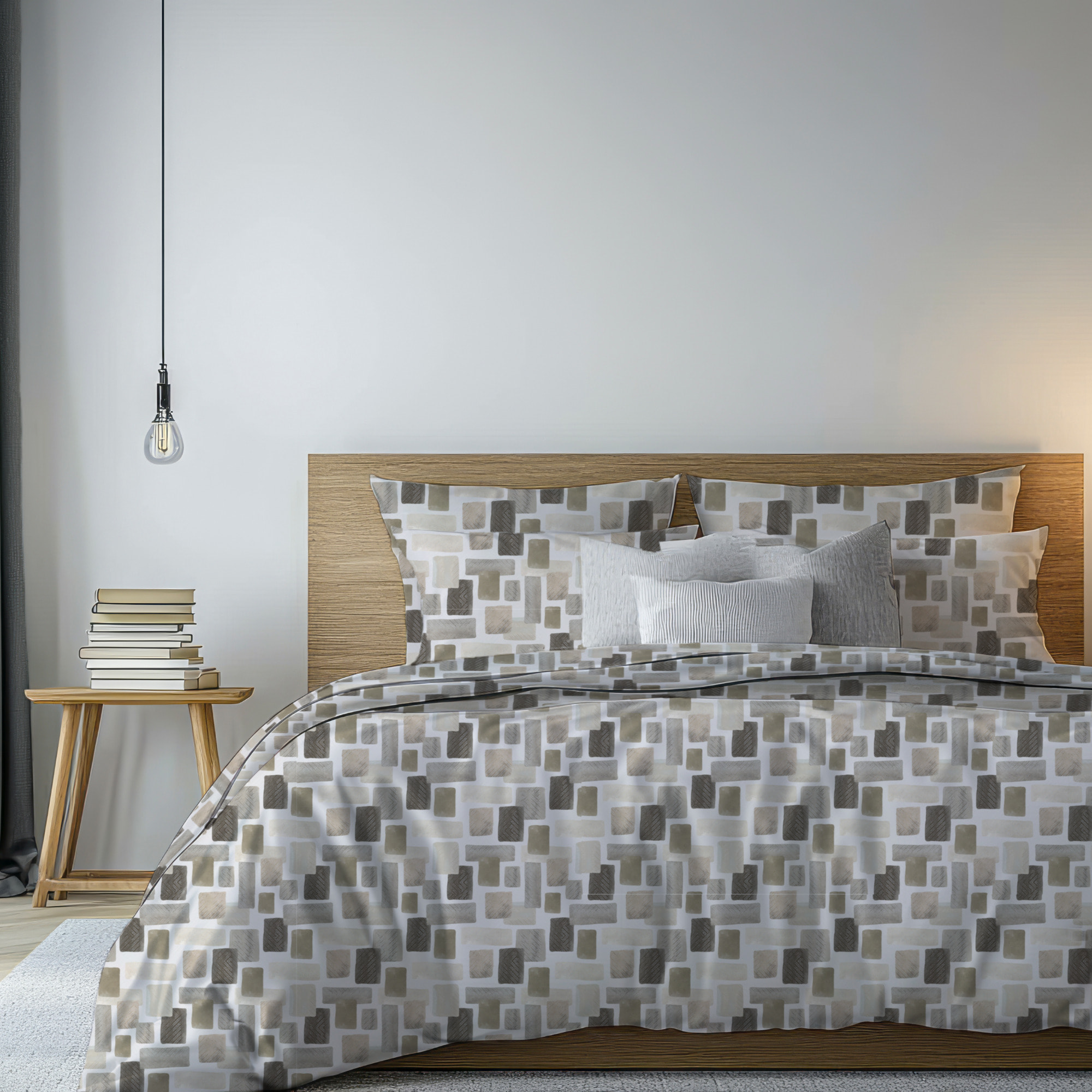 COTONISSIMI Completo Letto Glos in 100% puro cotone_Matrimoniale