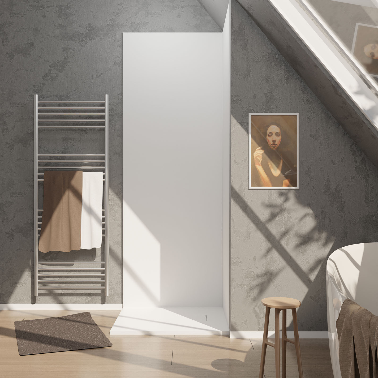 Panneau mural aluminium Blanc 90 x 250 cm - WALL'IT