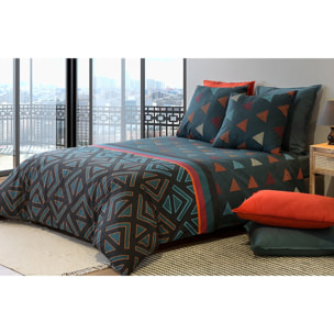 Parure Housse De Couette 3pcs 100% coton 57fils Holi