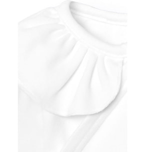 Body cruzado bebé manga larga volante