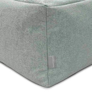 Puff desenfundable ZAIRA azul claro 50x50x25 cm. Disponible en varios colores