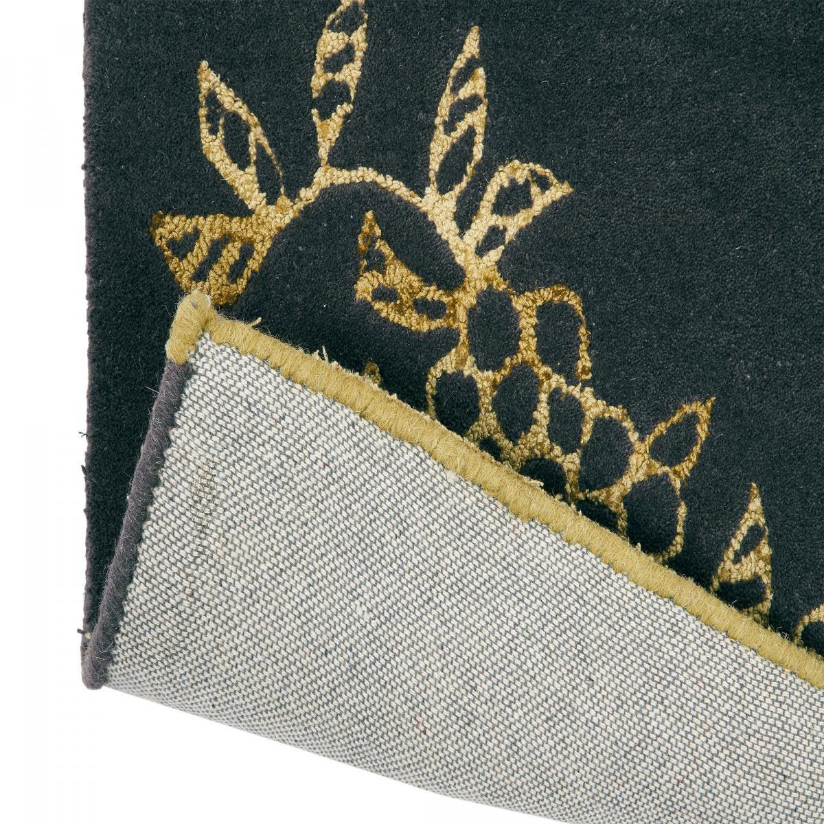 Tapis salon et chambre fait à la main en laine motif floral VAHA