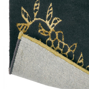 Tapis salon et chambre fait à la main en laine motif floral VAHA