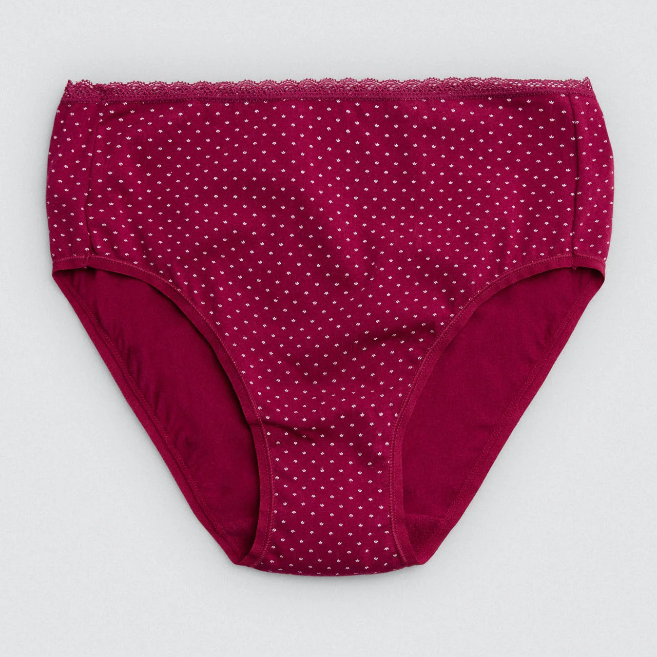 Confezione da 2 slip a vita alta con stampe rosa