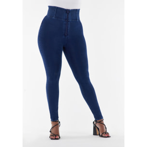 Jeggings push up WR.UP® curvy vita alta con zip gamba skinny