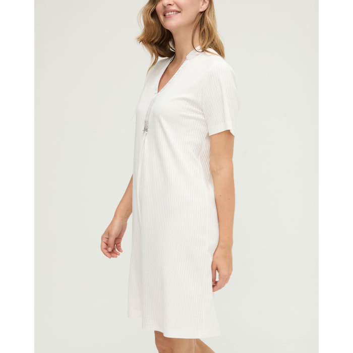 Camisón mujer lencero raso de manga corta
