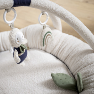 Tapis d'éveil rond en bouclette coton bio