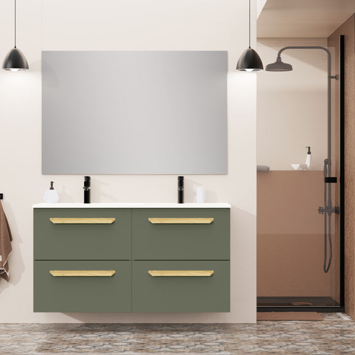 Conjunto de baño Melody, Alday, 120 cm, Verde Musgo