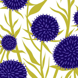 Affiche encadrée fleurs violettes modernes Affiche + cadre en métal - Noir