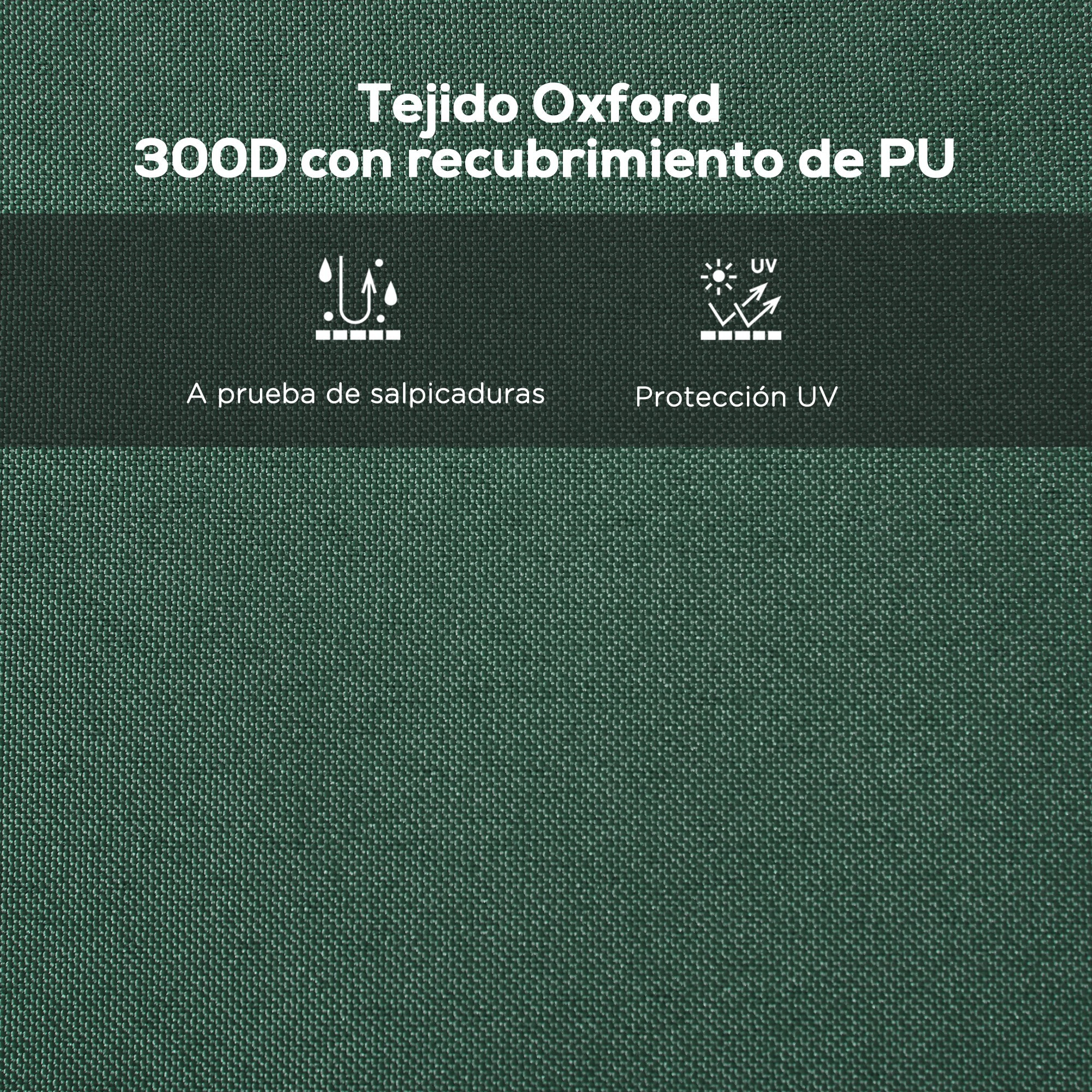 Techo de Carpa para Celebraciones 3x3 m Techo de Repuesto para Carpa Plegable de Tela Oxford con Techo Puntiagudo Impermeable y Anti-UV Verde Oscuro