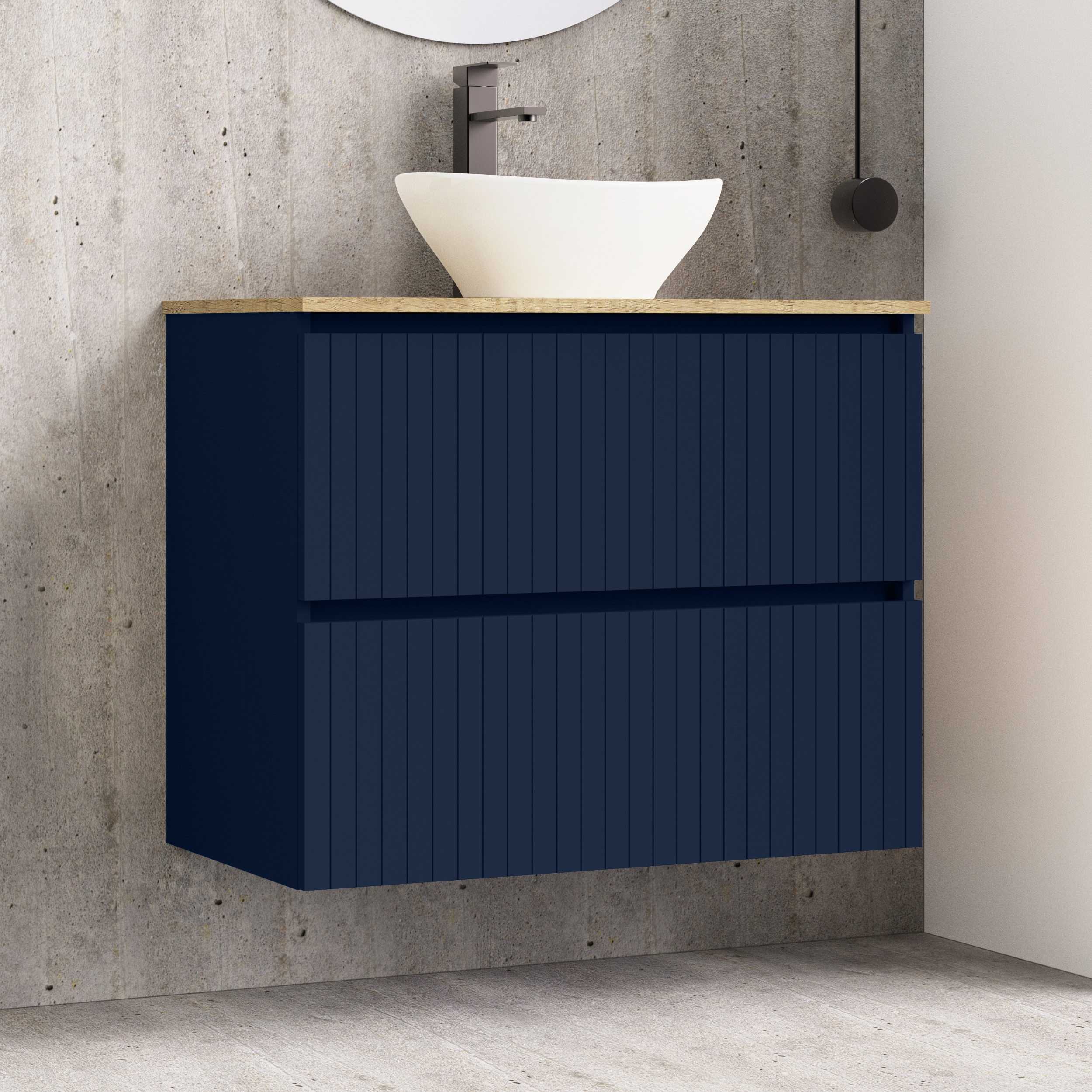 Conjunto de baño Hali Alday, 80 cm, Navi Blue