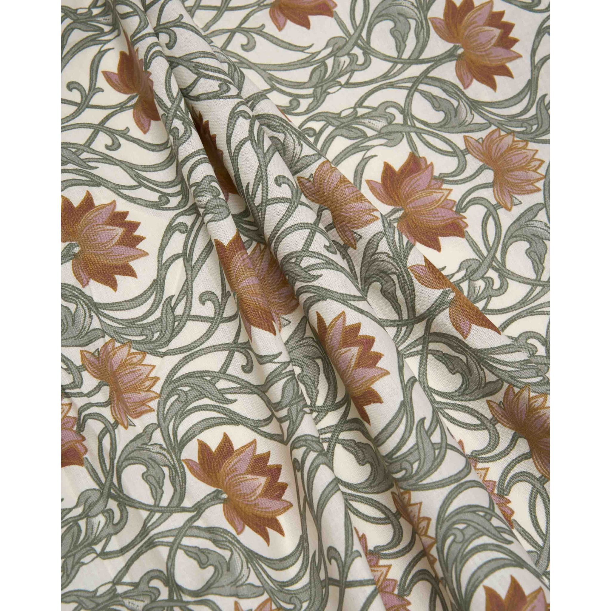 Set di lenzuola in cotone 100% noveau verde secco