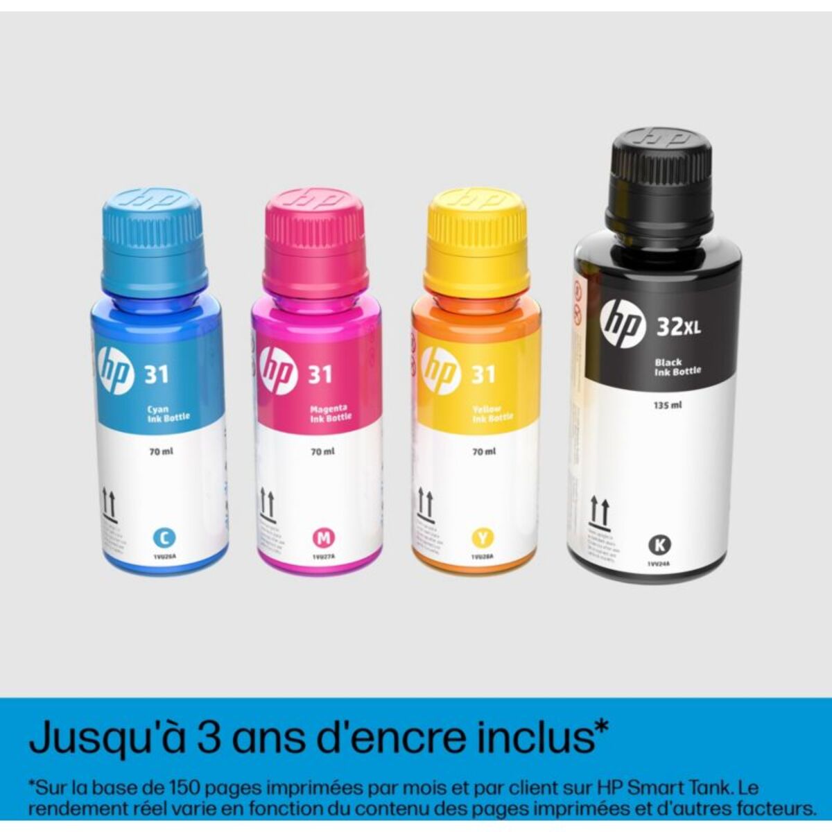 Cartouche d'encre HP Bouteille d'Encre Originale 31 Magenta - M0B52AE