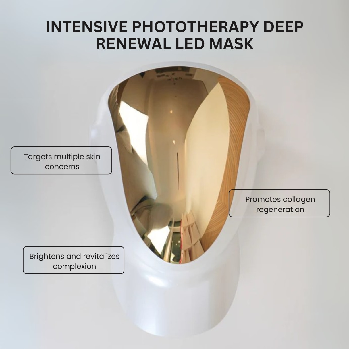 Máscara LED de renovación profunda de fototerapia intensiva