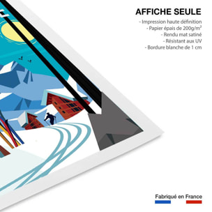 Poster de belle plagne Affiche seule