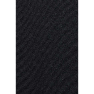 Maglietta nera a maniche lunghe e scollo a V con ricamo Rigby Go