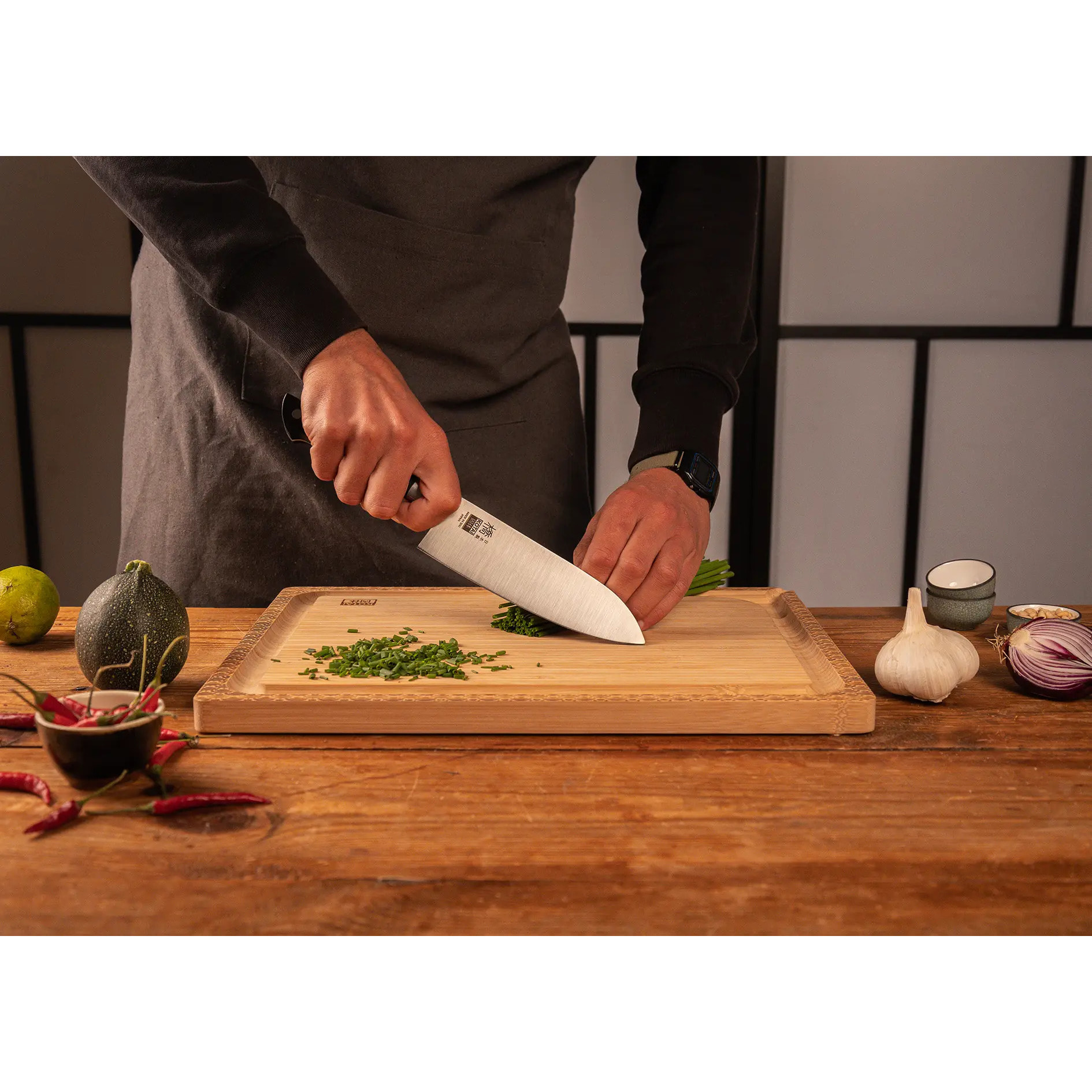 Cuchillo Santoku 170 mm - Colección Hashi Clásico