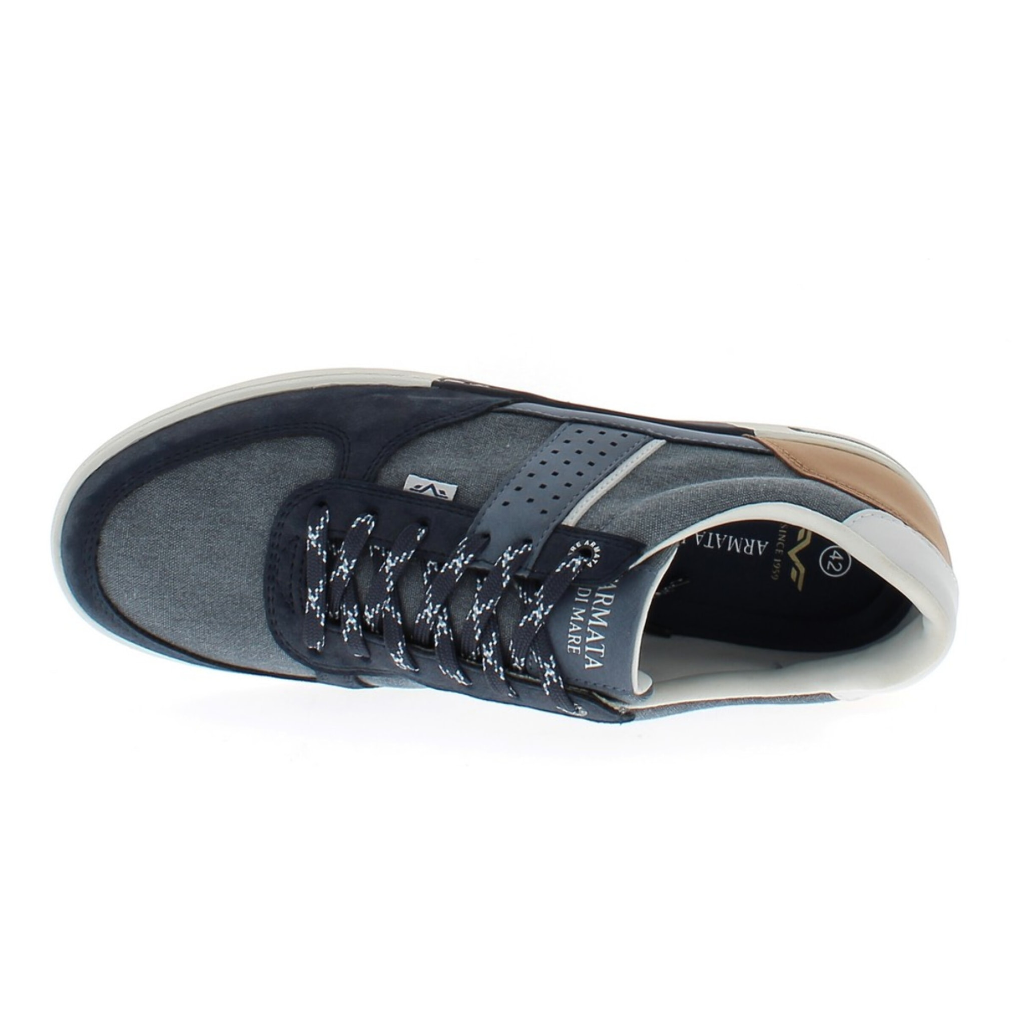 Armata di Mare Scarpe Uomo Sneakers Casual Stringate con Soletta Rimovibile in Memory Foam AMU S25M724 Navy Blue