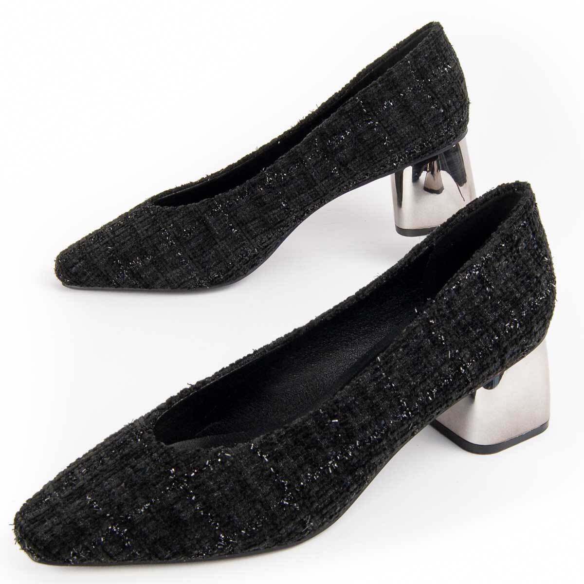 Zapato De Tacón - Negro - Altura: 5 Cm