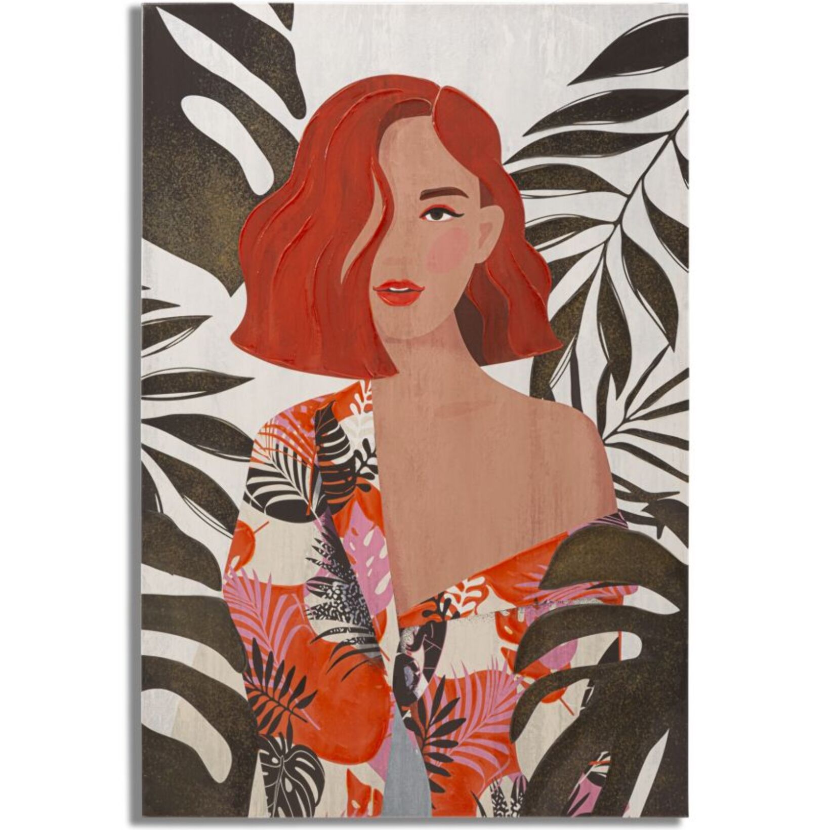 STAMPA DIPINTO LADY JUNGLE -A- 80X2,8X120