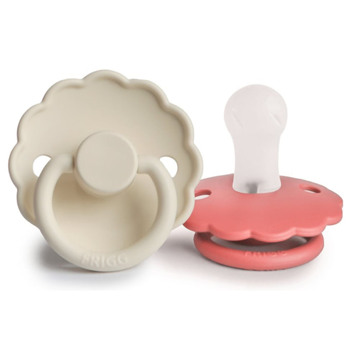 Frigg Pack 2 Chupetes Block Silicona Daisy