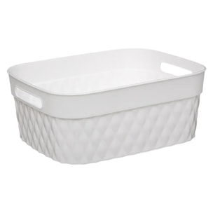 Panier en plastique 85L - Blanc Disco