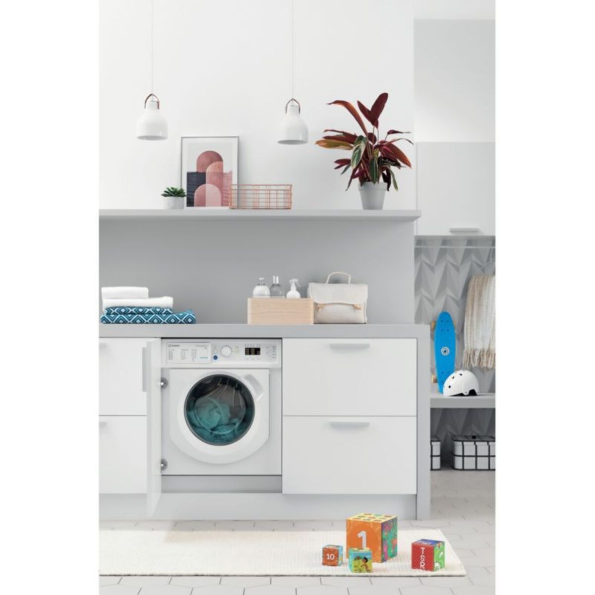 Lave linge hublot encastrable INDESIT BIWMIL91485EU