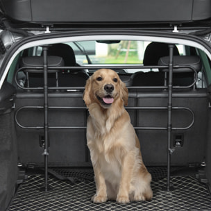 Separador de Coche para Perros Ajustable en Ancho y Altura Acero 87-135x60-105cm