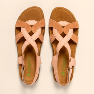 Sandalias N5819 SOFT NAPPA-SILK SALMON /PANGLAO color Salmon