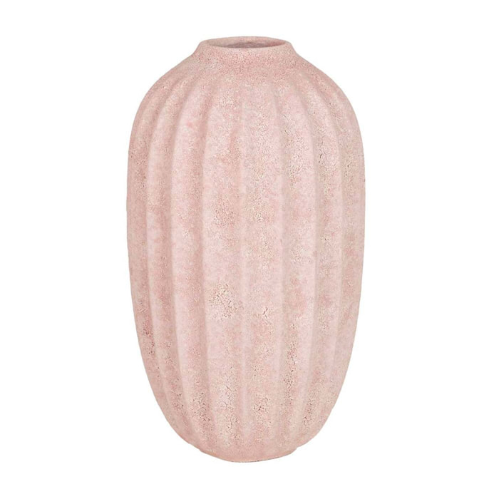 Florero Cerámica Rosa 17x17x30 Cm