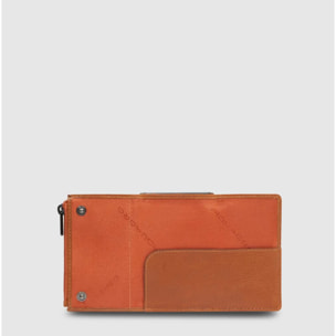 Piquadro Portafoglio compatto con portacarte automatico, porta monete e protezione RFID