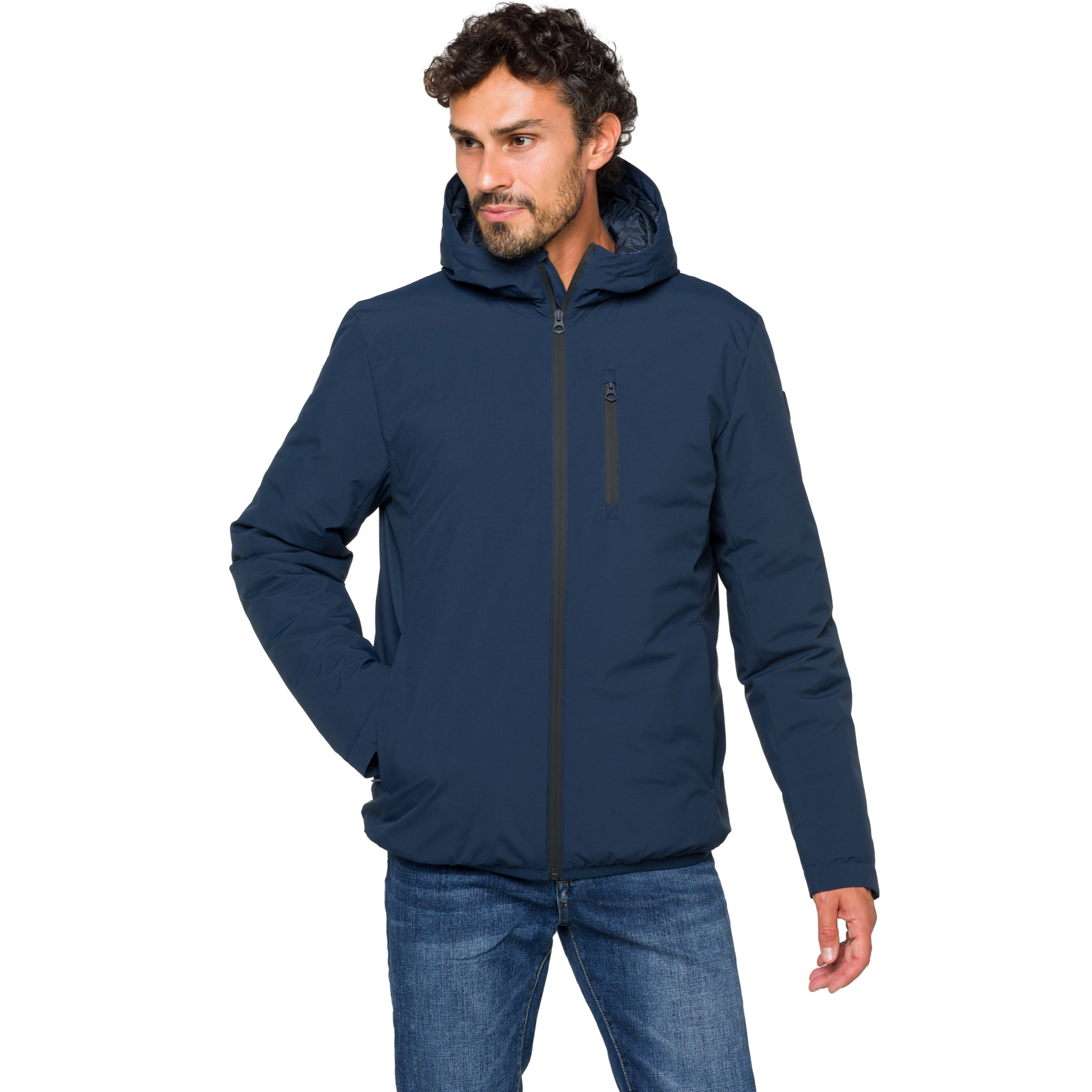 Giacca Hot Buttered termica impermeabile Havelok blu navy.