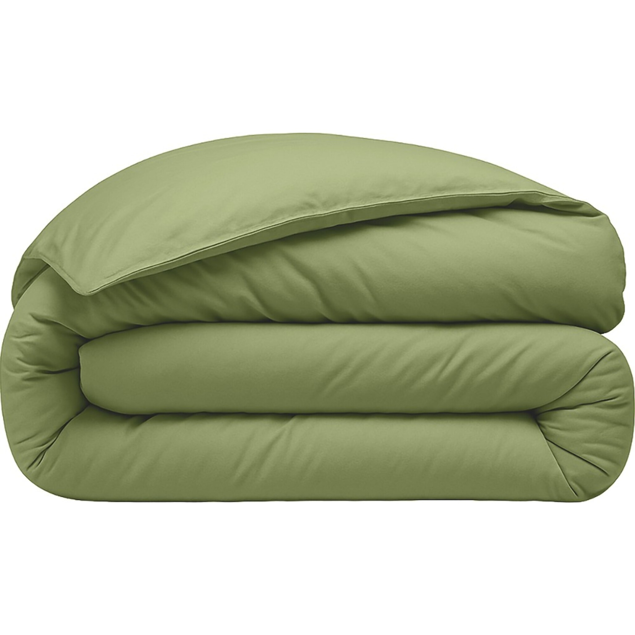 Housse De Couette 100% Percale De Coton Lavé Vert D'eau