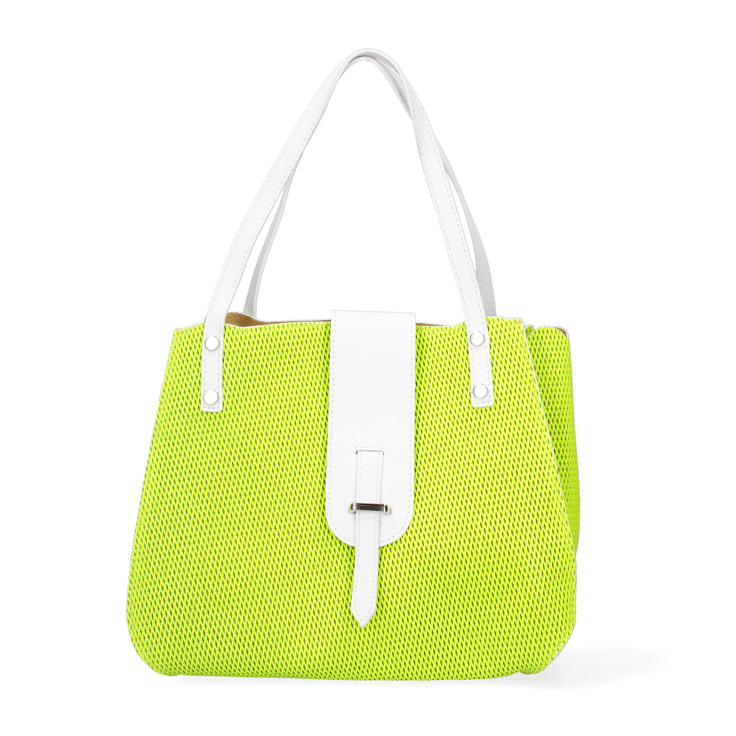 Borsa a spalla da donna - Modello Palermo - Vera pelle - 32.0 x 26.0 x 13.0 cm