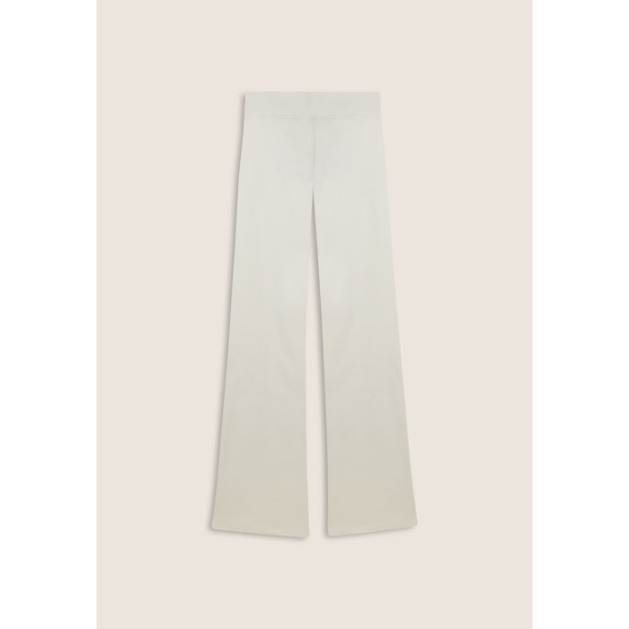 Leggings a zampa in felpa elasticizzata