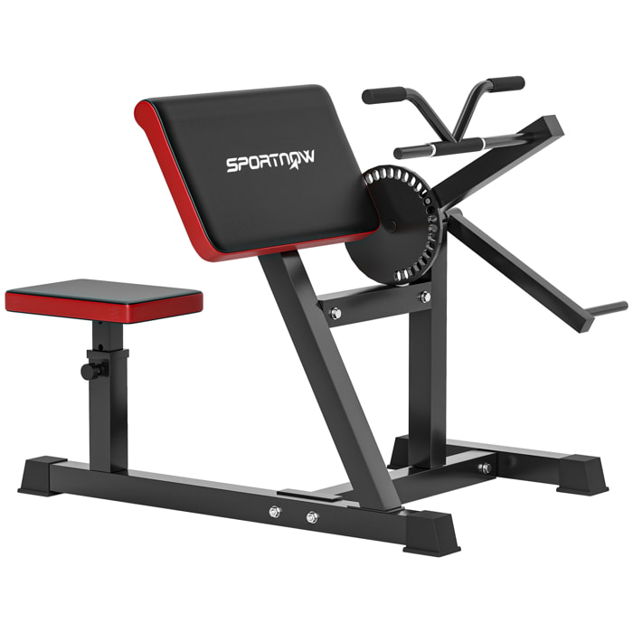 Máquina de Bíceps y Tríceps 2 en 1, Banco de Curl de Predicador con Asiento y Apoyo de Codo Ajustables, Máquina de Curl de Bíceps y Extensión de Tríceps para Entrenamiento en Gimnasio, Casa