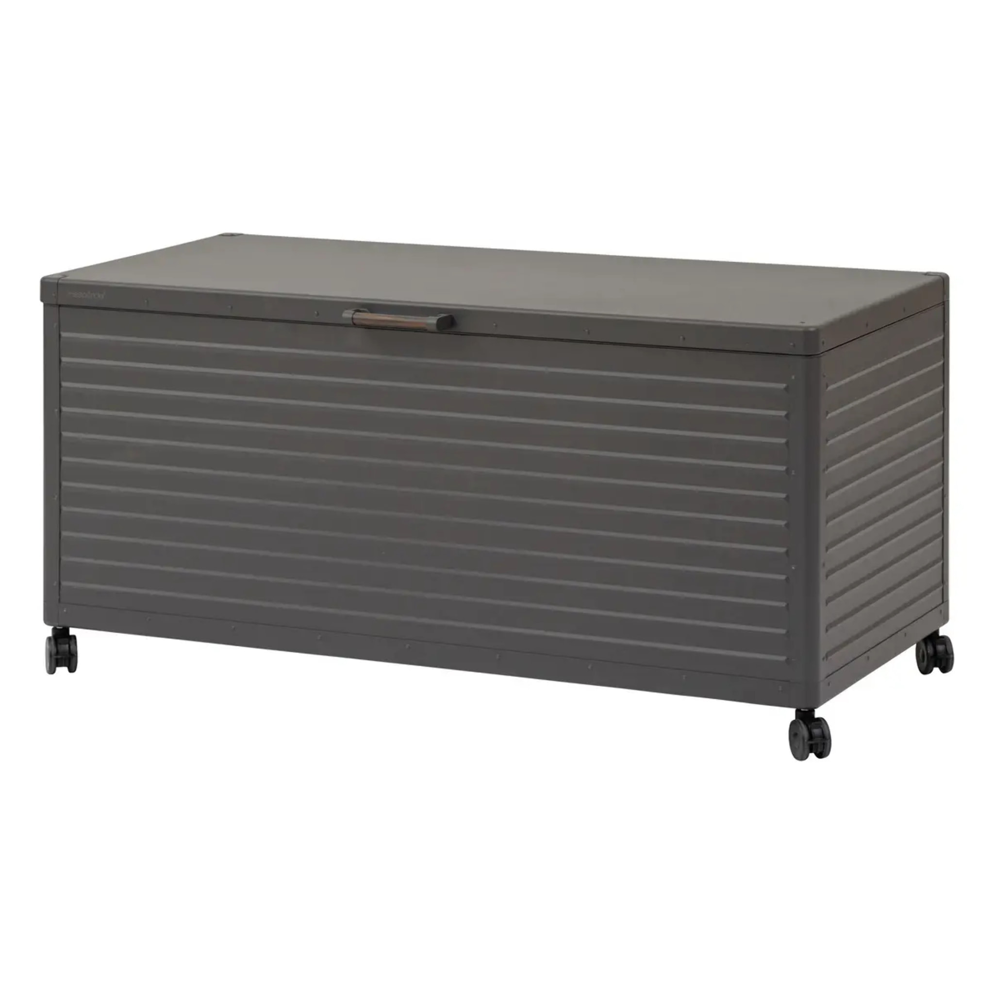 Coffre de rangement "Edenio" graphite L 182,2 x 78 x 89,4cm en aluminium 1070 L