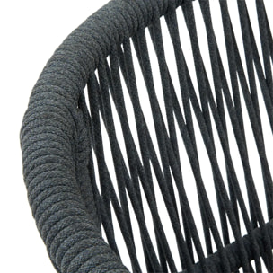 Salon de jardin Orissa 5 places gris